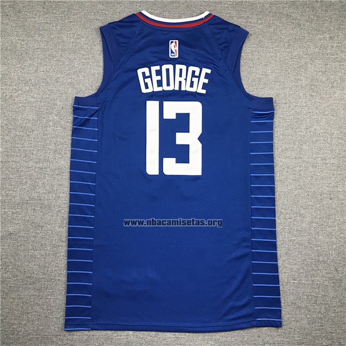 Camiseta Los Angeles Clippers Paul George NO 13 Icon 2020-21 Azul